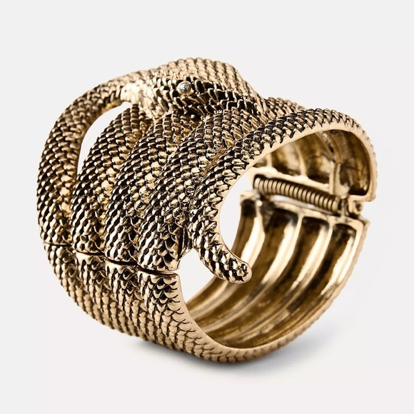 🔥🔥Zara Gold Snake Wrap Bracelet - Picture 4 of 5